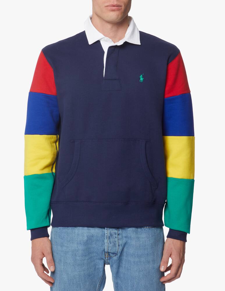 rinascente Polo Ralph Lauren Color block rugby long sleeve polo shirt