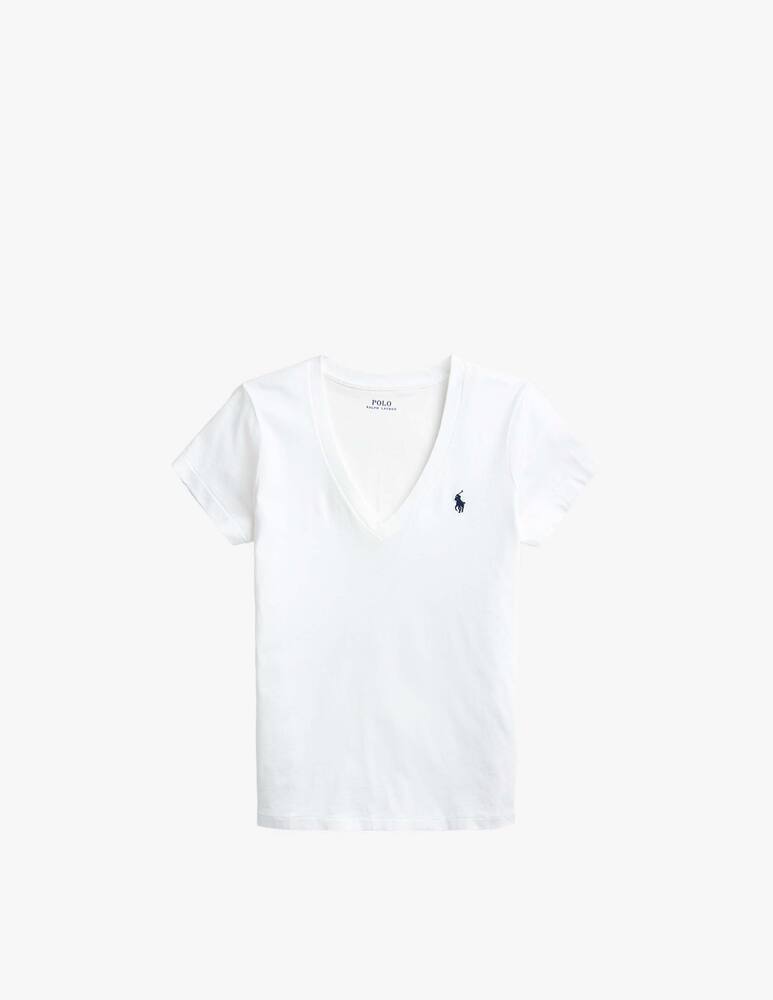 rinascente Polo Ralph Lauren T-shirt manica corta scollo a V - Bianco