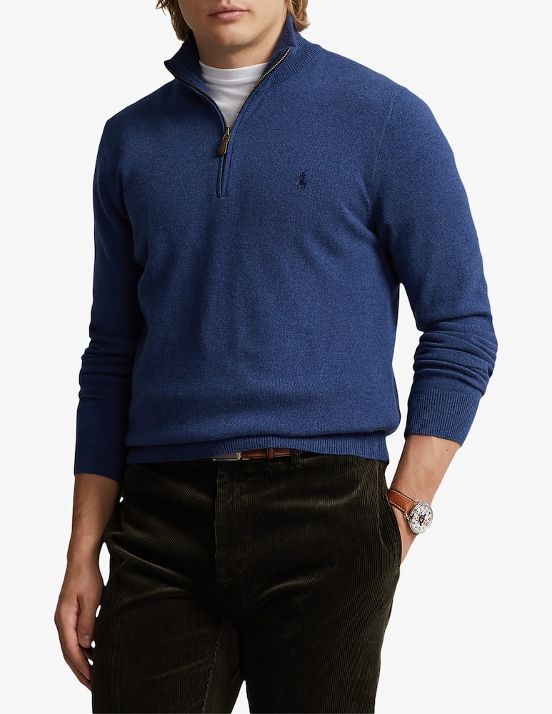 Polo Ralph Lauren Loryelle pony wool half zip jumper - picture 1 Polo Ralph Lauren Loryelle pony wool half zip jumper - picture 1