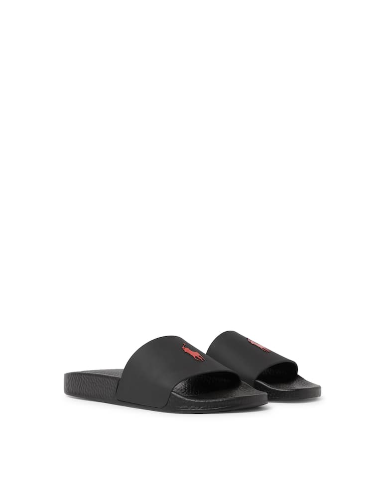 Polo Ralph Lauren Ciabatte slide in gomma - nero - immagine 2 Polo Ralph Lauren Ciabatte slide in gomma - nero - immagine 2