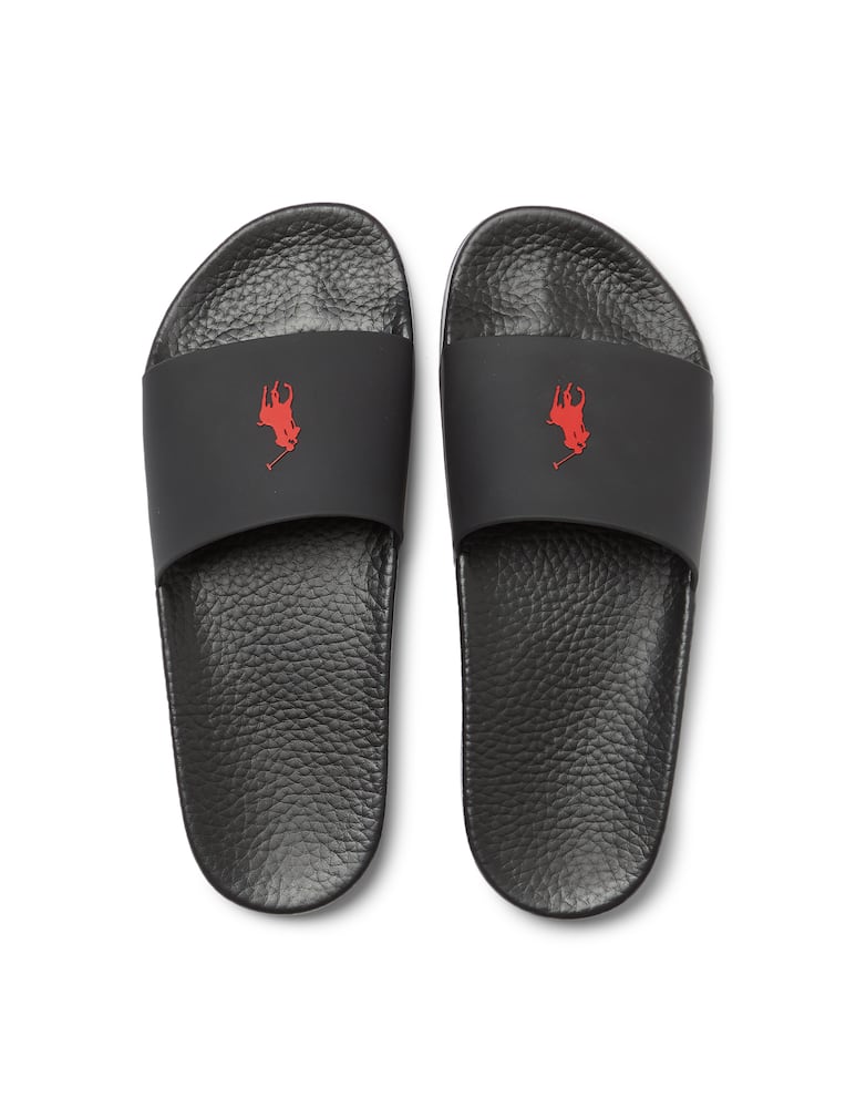 Polo Ralph Lauren Ciabatte slide in gomma - nero - immagine 3 Polo Ralph Lauren Ciabatte slide in gomma - nero - immagine 3