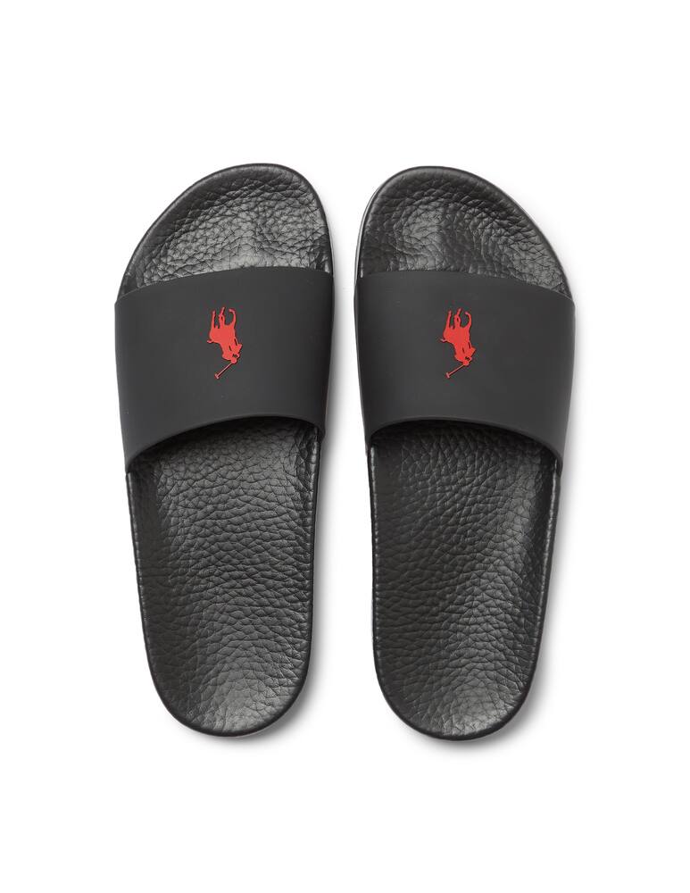 rinascente Polo Ralph Lauren Ciabatte slide in gomma - nero