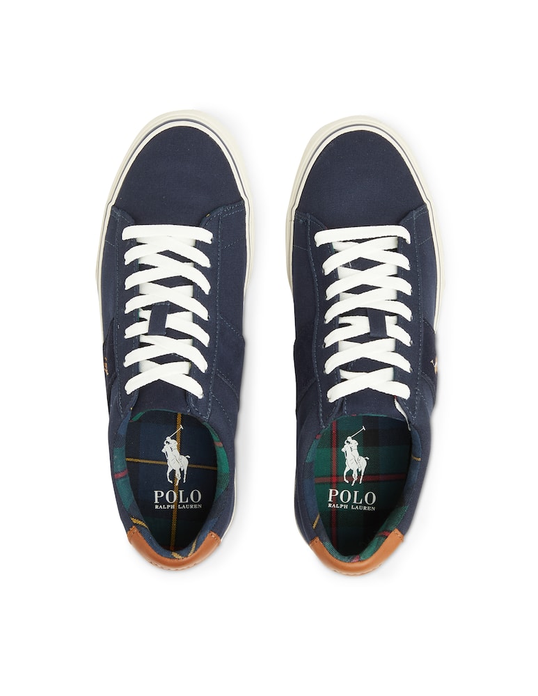 rinascente Polo Ralph Lauren Sneaker sayer tartan and recycled textile