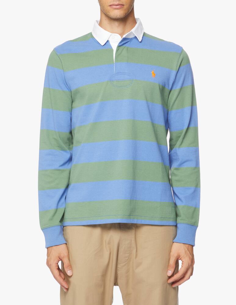 rinascente Polo Ralph Lauren Striped rugby long sleeve polo shirt