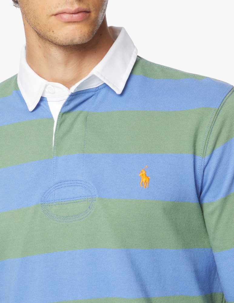 rinascente Polo Ralph Lauren Striped rugby long sleeve polo shirt