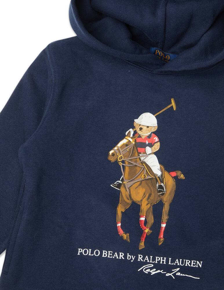 rinascente Polo Ralph Lauren Felpa con cappuccio in cotone polo bear & big pony - Blu
