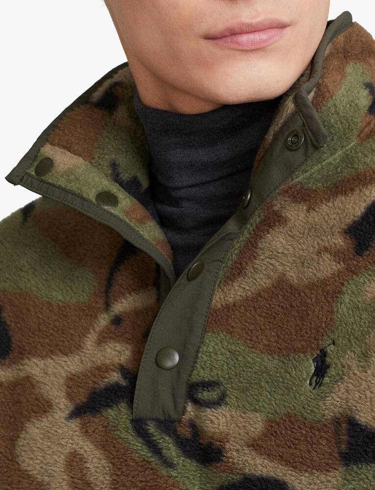 rinascente Polo Ralph Lauren Camo botton fleece sweatshirt