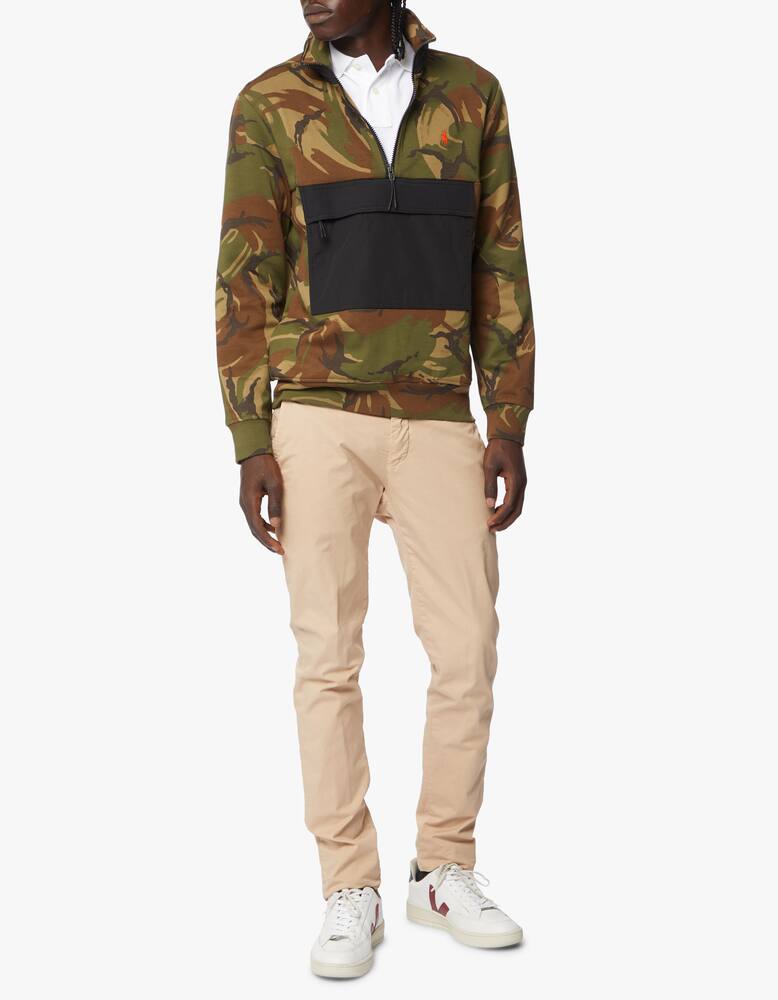 rinascente Polo Ralph Lauren Camo nylon half zip sweatshirt