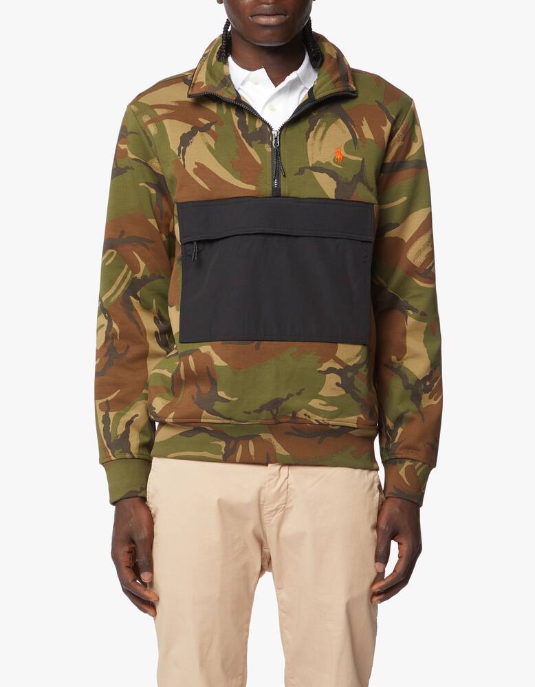 rinascente Polo Ralph Lauren Camo nylon half zip sweatshirt