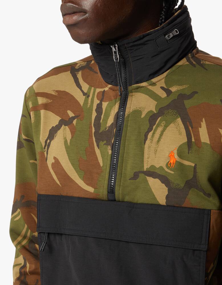 rinascente Polo Ralph Lauren Camo nylon half zip sweatshirt