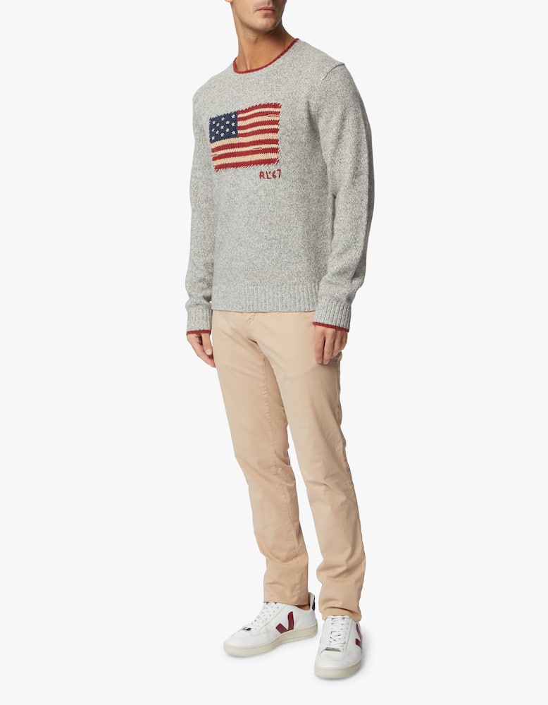 rinascente Polo Ralph Lauren Wool flag long sleeve sweater