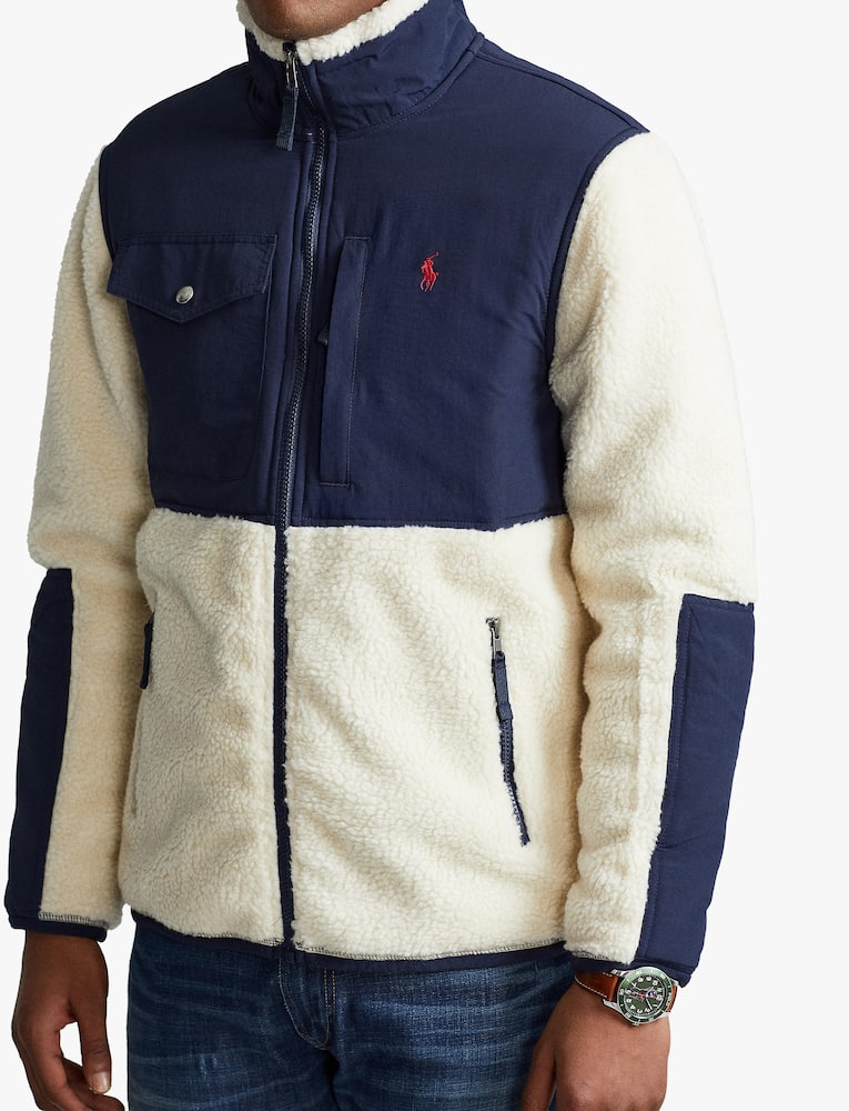 rinascente Polo Ralph Lauren Felpa in pile bicolor