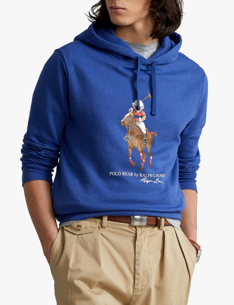 rinascente Polo Ralph Lauren Bear logo greenwich hoodie