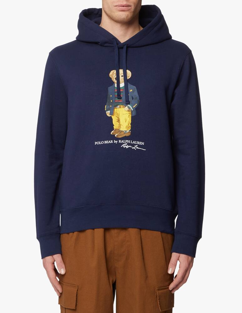 rinascente Polo Ralph Lauren Bear logo greenwich hoodie