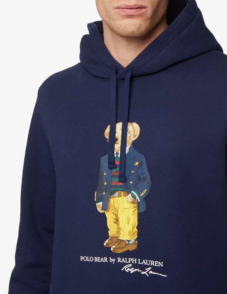 rinascente Polo Ralph Lauren Bear logo greenwich hoodie