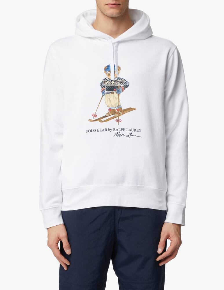 rinascente Polo Ralph Lauren Bear logo greenwich hoodie