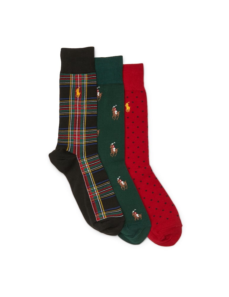 rinascente Polo Ralph Lauren Set regalo calze tartan