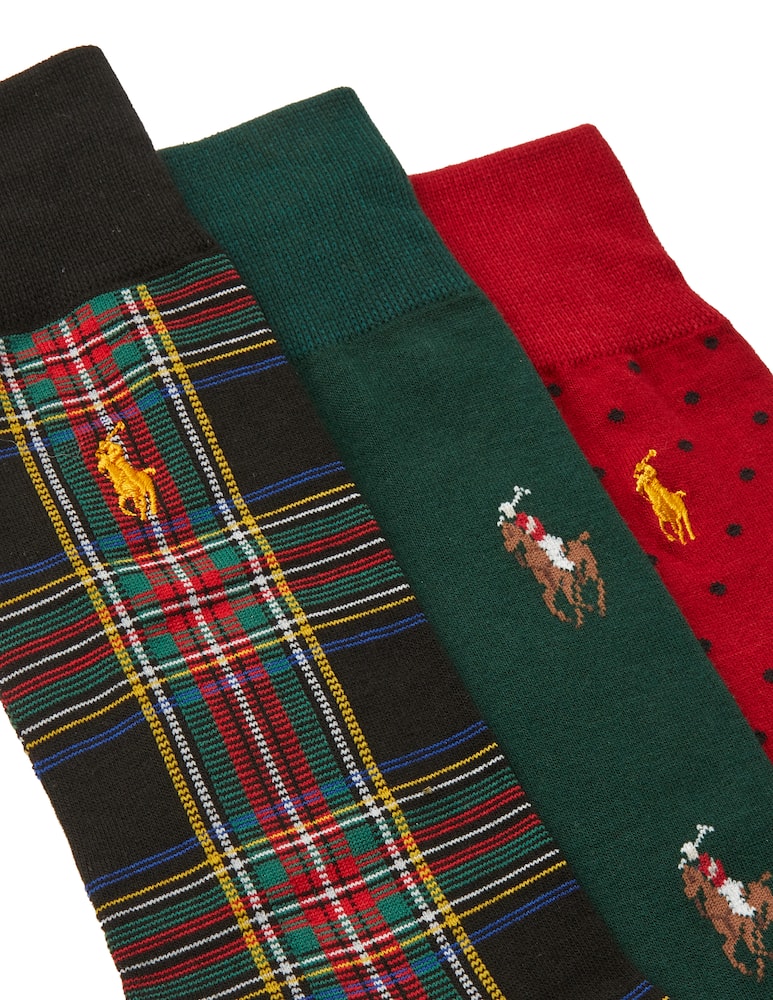rinascente Polo Ralph Lauren Set regalo calze tartan
