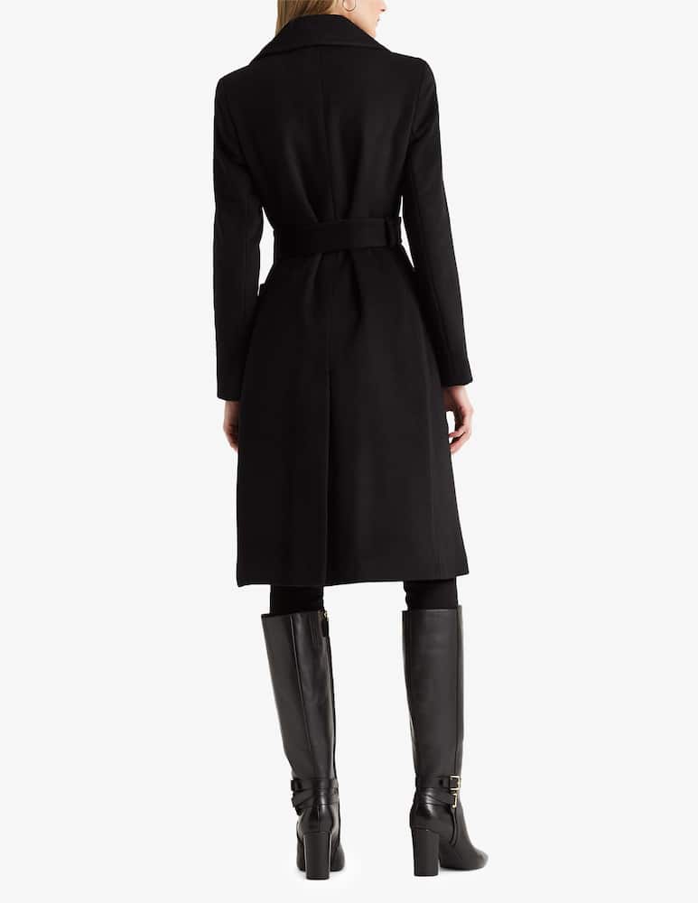 rinascente Lauren Ralph Lauren DB wool blend coat - Black