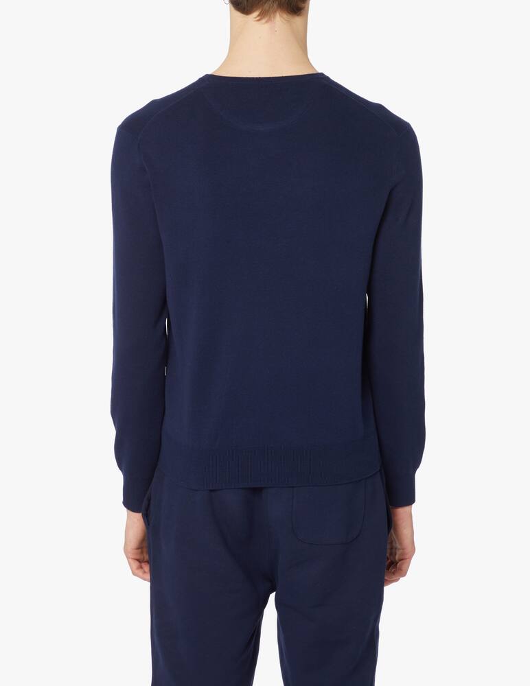 rinascente Polo Ralph Lauren Double logo roundneck sweater - blue