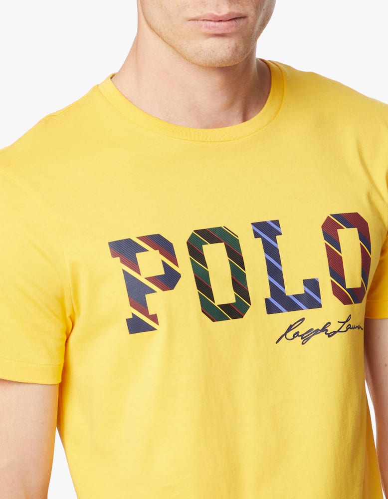 rinascente Polo Ralph Lauren Maglietta girocollo con scritta e riga