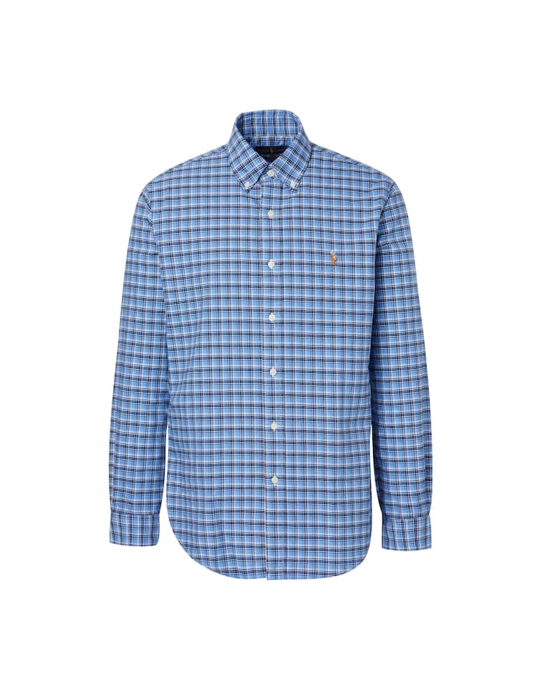 Polo Ralph Lauren Oxford checked shirt - blue - picture 5 Polo Ralph Lauren Oxford checked shirt - blue - picture 5