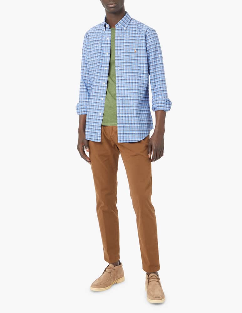 Polo Ralph Lauren Oxford checked shirt - blue - picture 2 Polo Ralph Lauren Oxford checked shirt - blue - picture 2