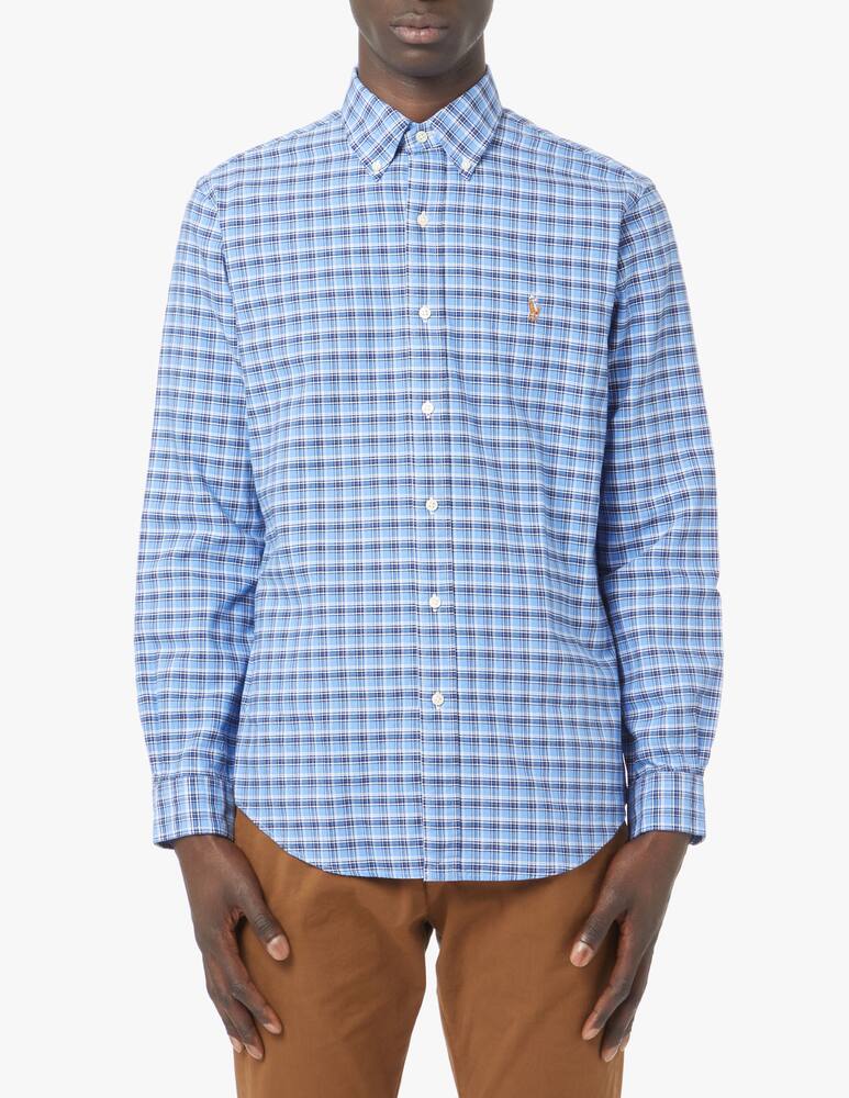 Polo Ralph Lauren Oxford checked shirt - blue - picture 1 Polo Ralph Lauren Oxford checked shirt - blue - picture 1