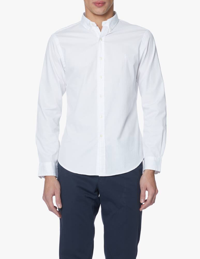 rinascente Polo Ralph Lauren Slim twill cotton shirt - white