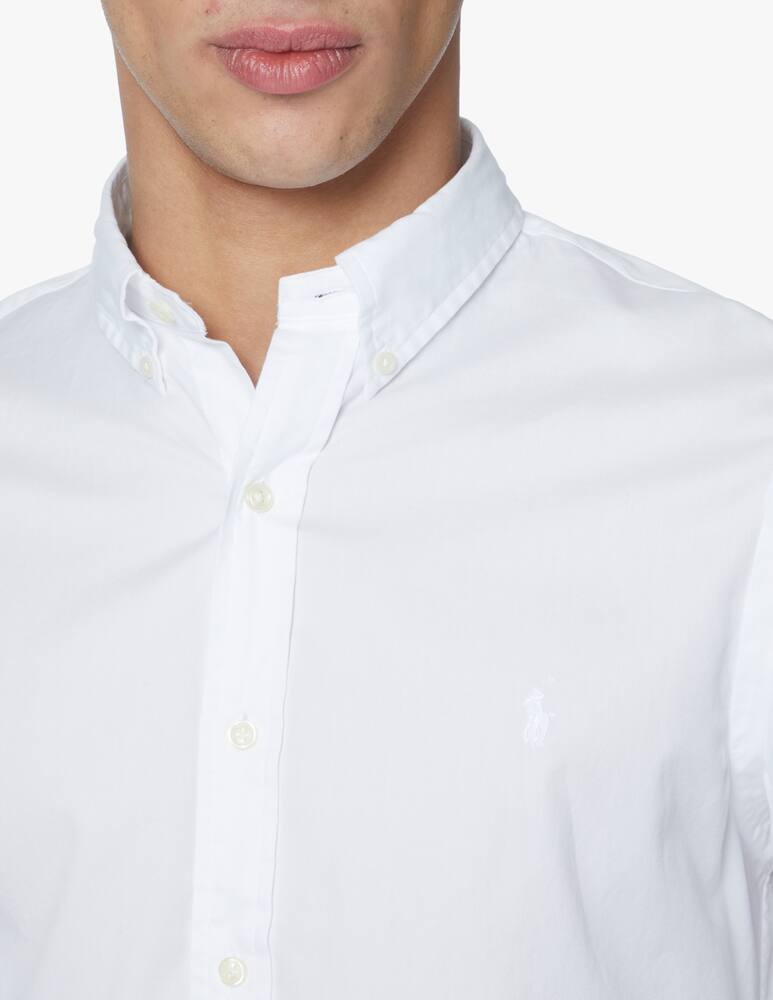 rinascente Polo Ralph Lauren Slim twill cotton shirt - white