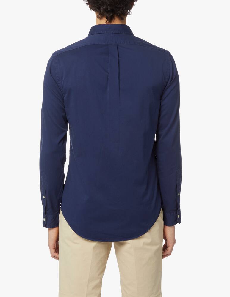rinascente Polo Ralph Lauren Twill slim fit shirt - blue