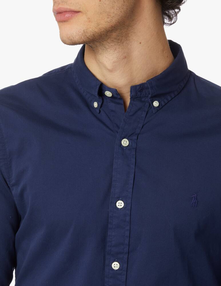 rinascente Polo Ralph Lauren Twill slim fit shirt - blue