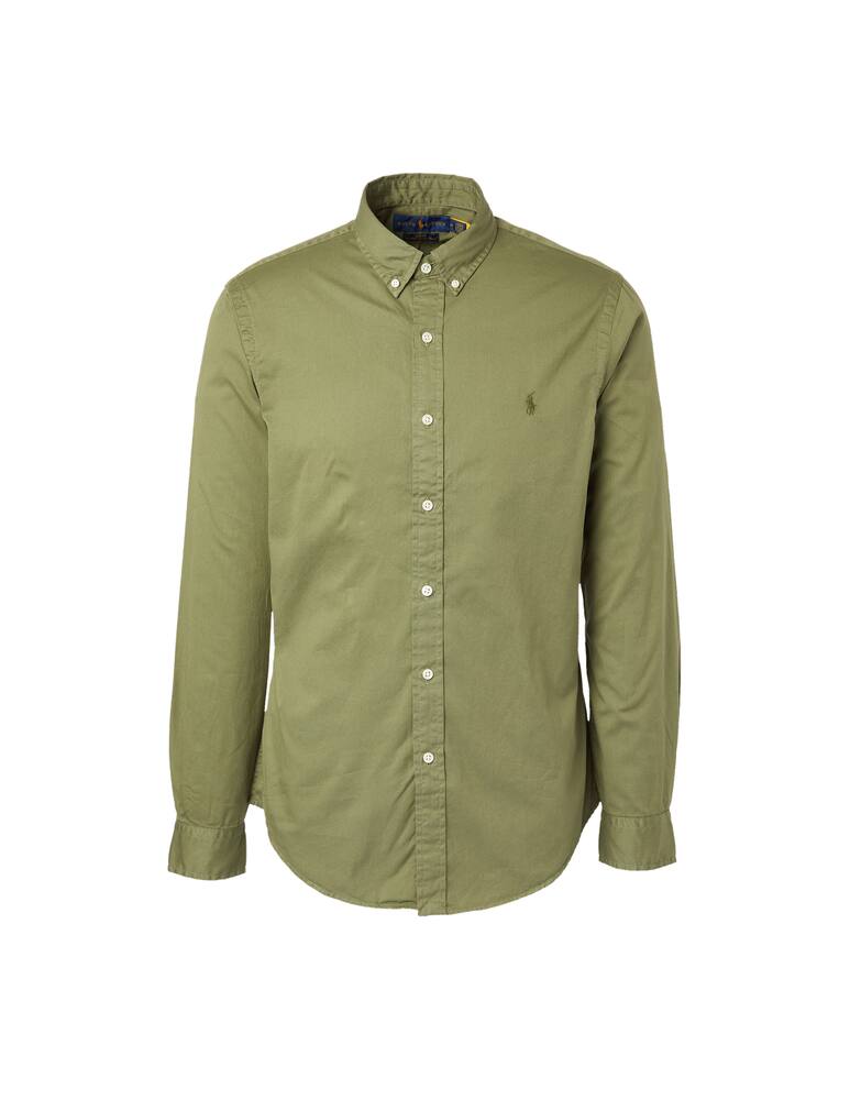 rinascente Polo Ralph Lauren Camicia in cotone twill slim - verde