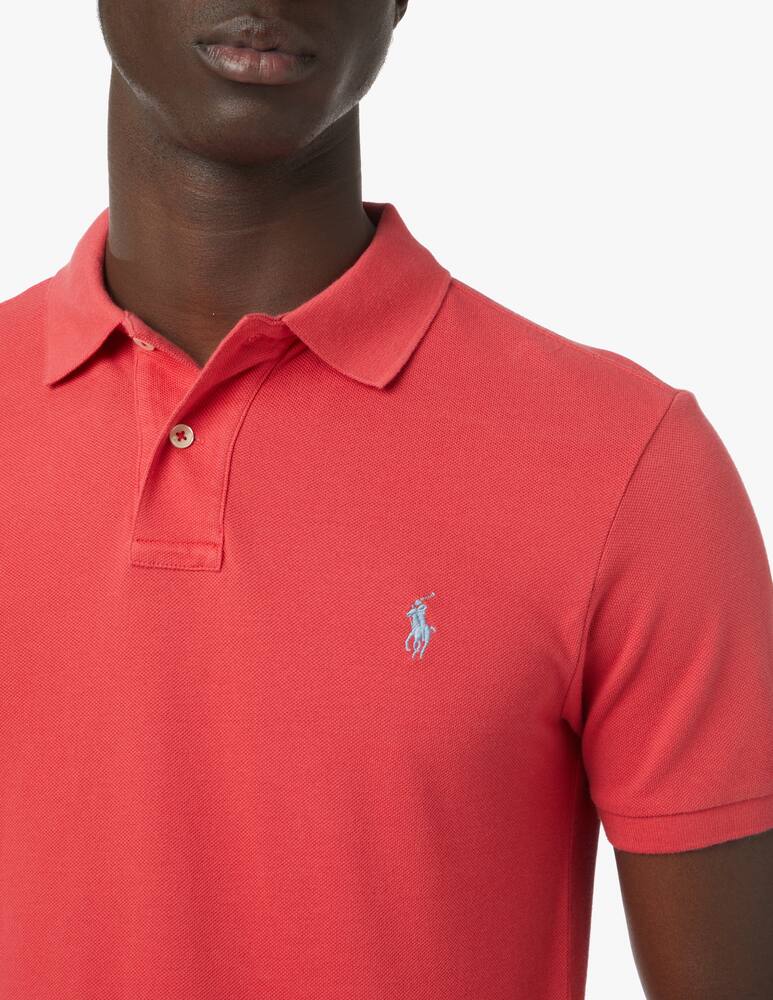 rinascente Polo Ralph Lauren Basic slim fit polo shirt - red
