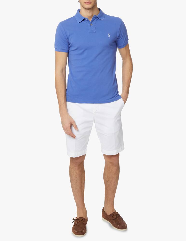 rinascente Polo Ralph Lauren Basic slim fit polo shirt - blue