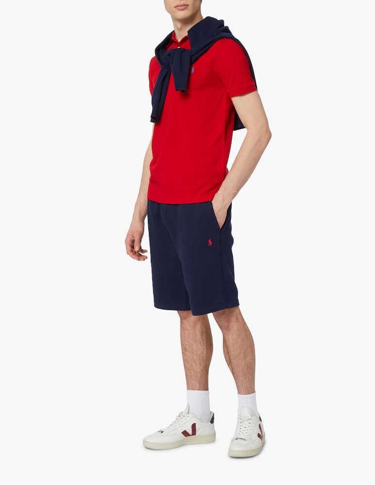 rinascente Polo Ralph Lauren Stretch slim fit poloshirt - red