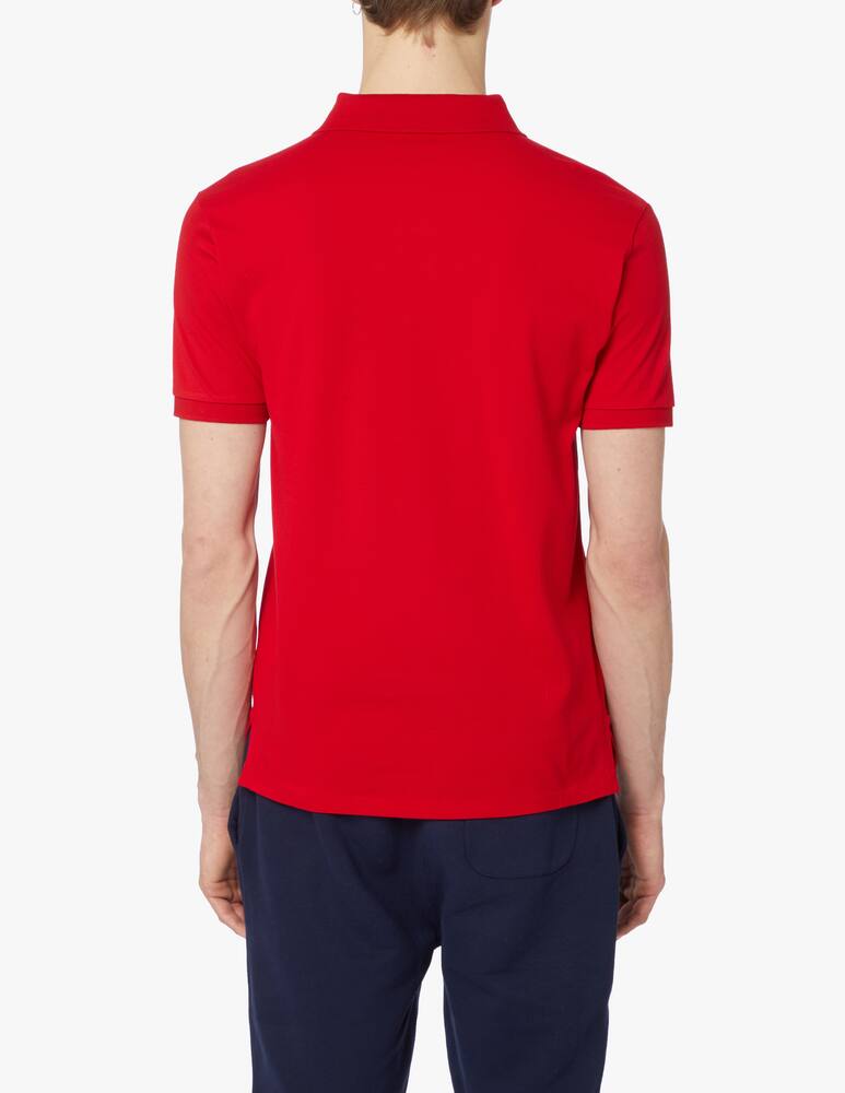 rinascente Polo Ralph Lauren Stretch slim fit poloshirt - red