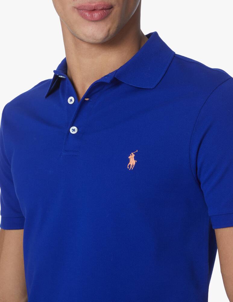 rinascente Polo Ralph Lauren Polo manica corta slim fit stretch mesh - blu