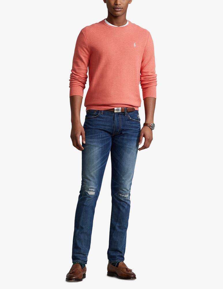 rinascente Polo Ralph Lauren Maglione girocollo in cotone a nido - rosso