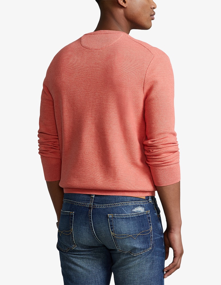 rinascente Polo Ralph Lauren Maglione girocollo in cotone a nido - rosso