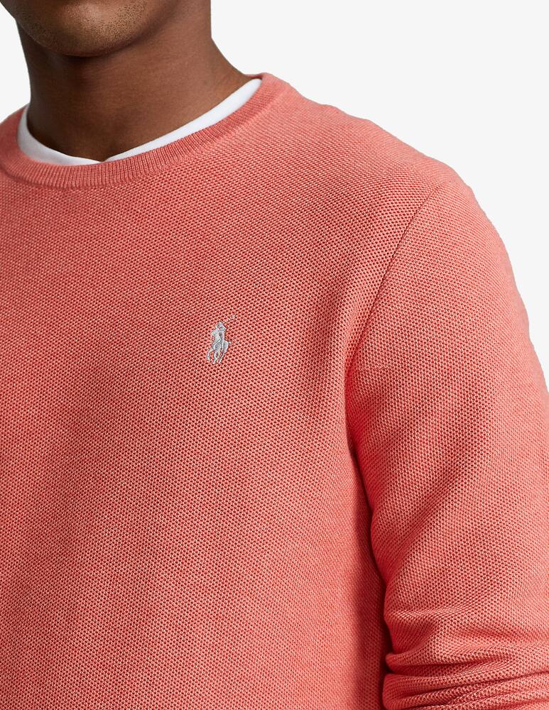 rinascente Polo Ralph Lauren Maglione girocollo in cotone a nido - rosso