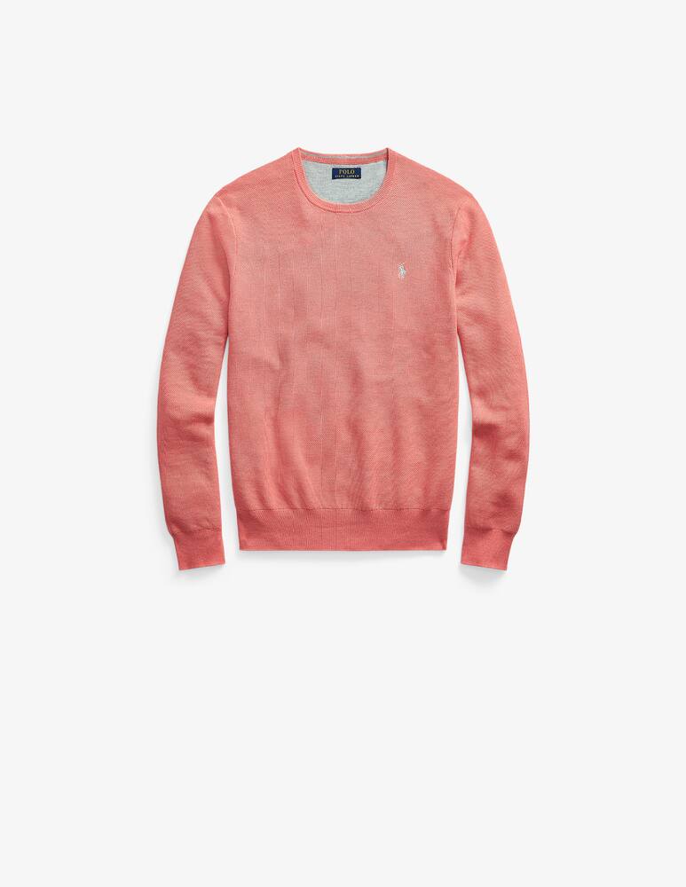 rinascente Polo Ralph Lauren Maglione girocollo in cotone a nido - rosso