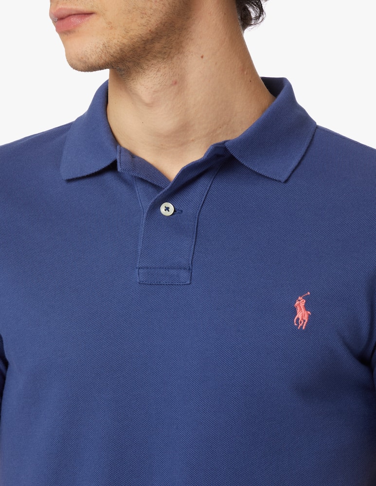 rinascente Polo Ralph Lauren Polo basic mesh custom fit - azzurro