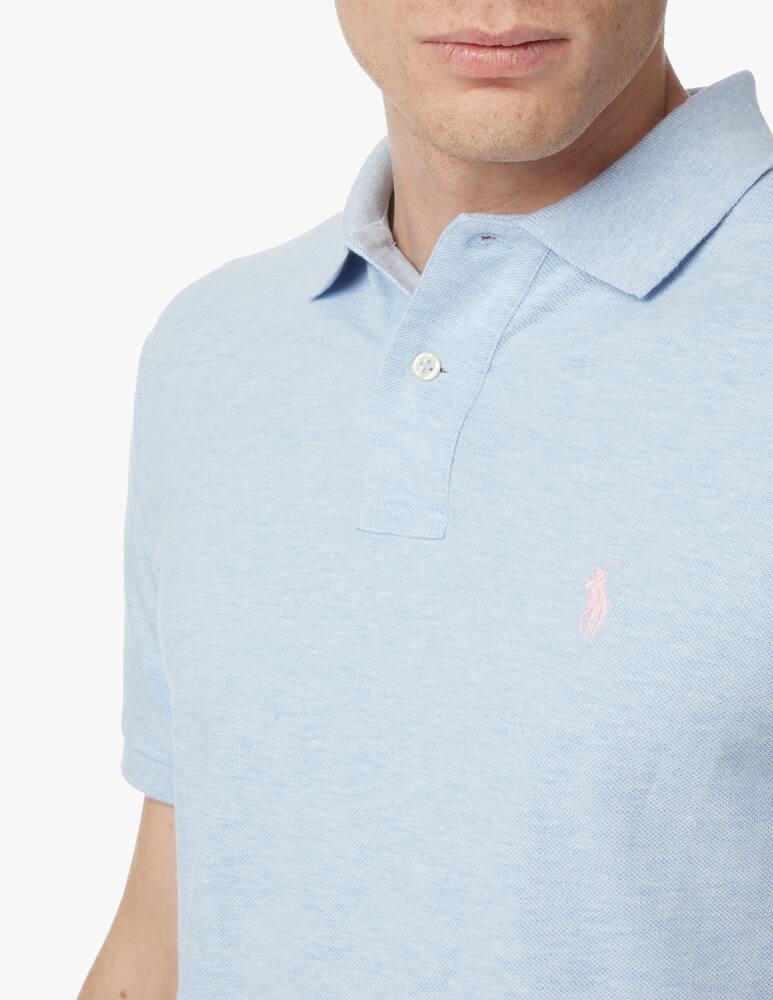 rinascente Polo Ralph Lauren Mesh custom fit polo shirt - blue
