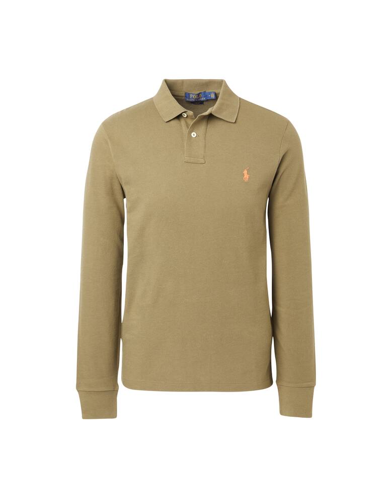 rinascente Polo Ralph Lauren Polo manica lunga slim fit stretch mesh - verde