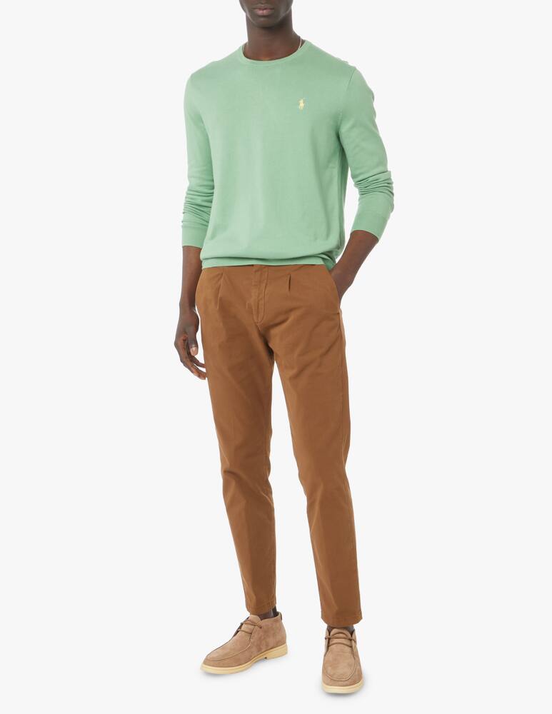 rinascente Polo Ralph Lauren Maglia girocollo cotone rasato - verde