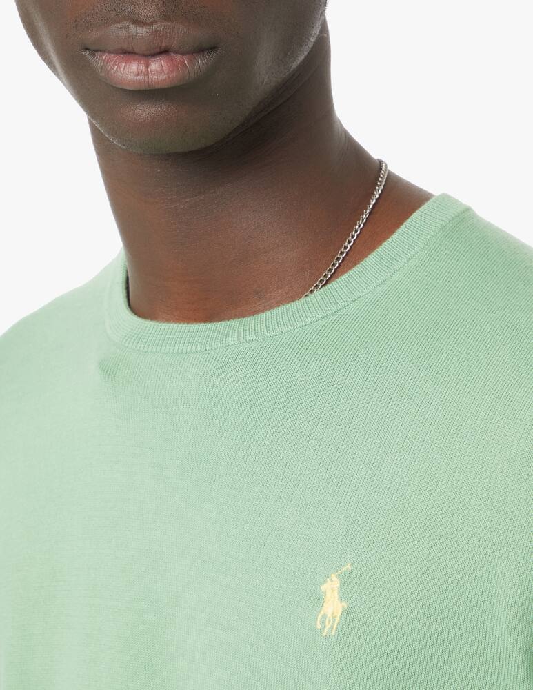 rinascente Polo Ralph Lauren Maglia girocollo cotone rasato - verde