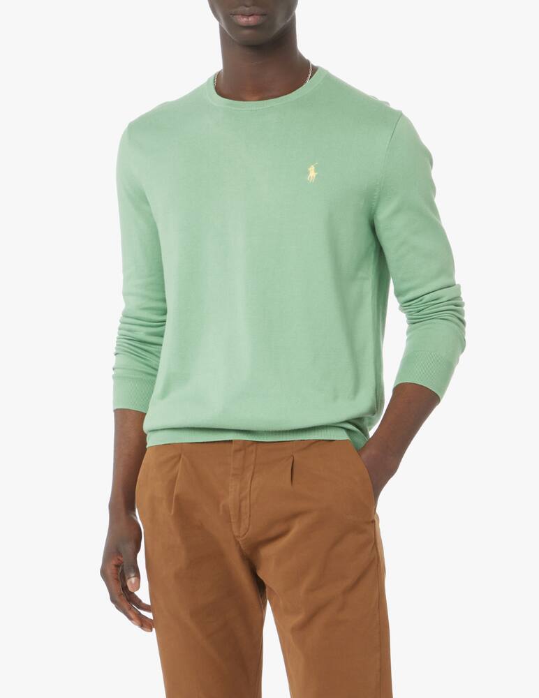 rinascente Polo Ralph Lauren Maglia girocollo cotone rasato - verde