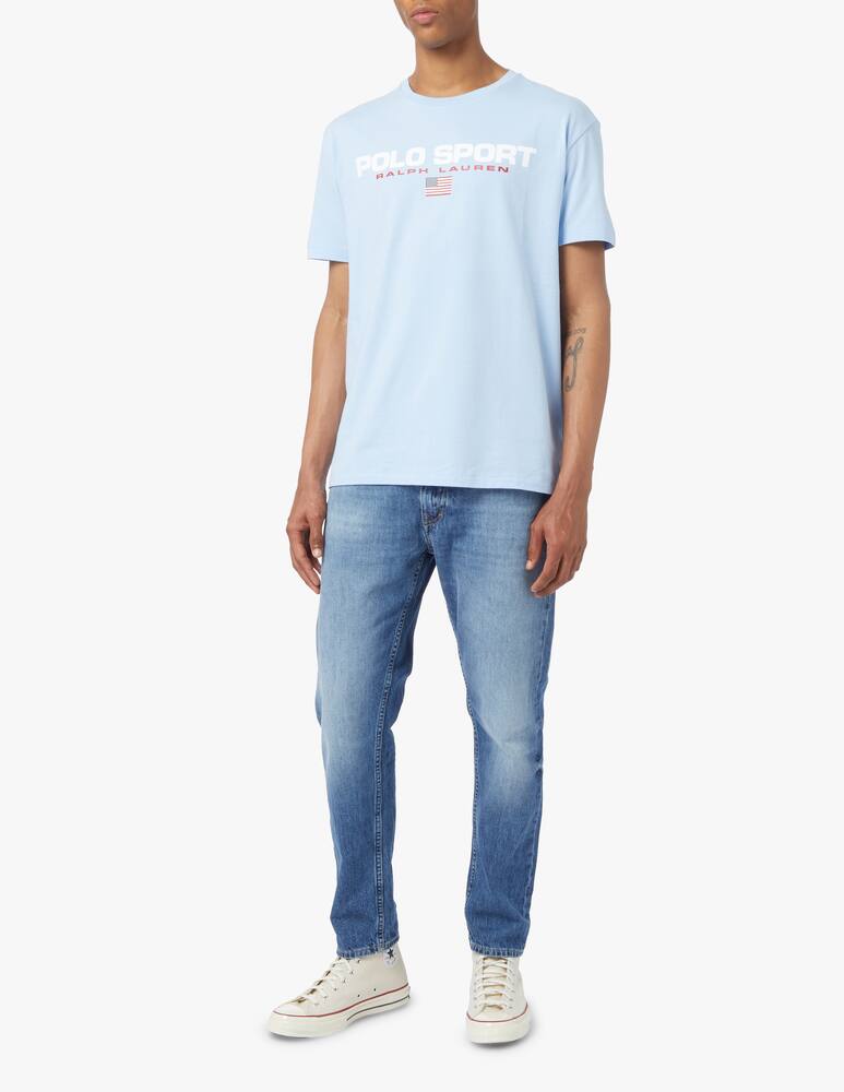 rinascente Polo Ralph Lauren T-shirt polo sport chest lettering - blue