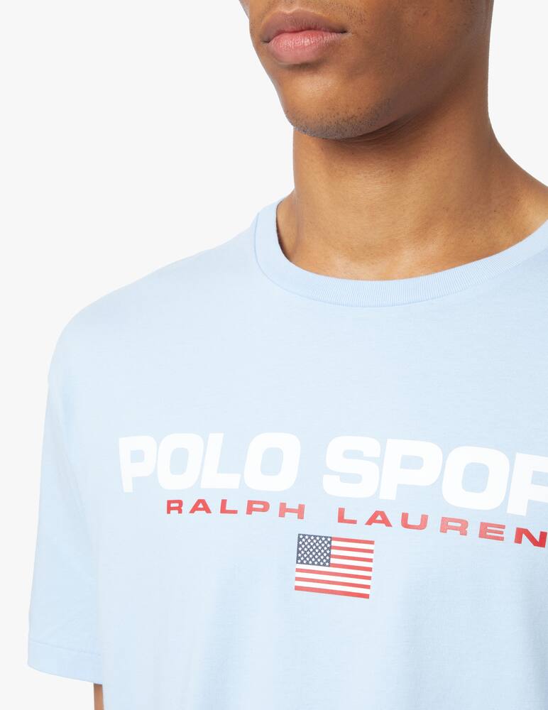 rinascente Polo Ralph Lauren T-shirt polo sport chest lettering - blue